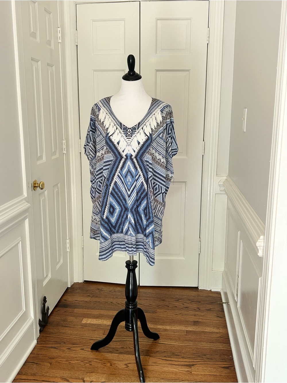 Seafolly "Desert Tribe" V-neck kaftan / beach cover-up